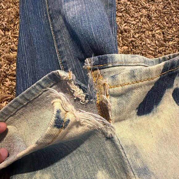 Vintage Old Navy Jeans 1994 Womens Size 8 Regular Medium Denim Bleach Bottom - Picture 8 of 9